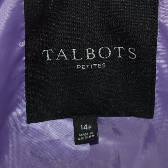 Talbots Petites Purple Quilted Jacket Size 14P - Picture 9 of 9